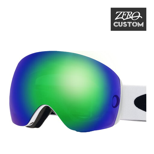 オークリー + ZERO 当店独自カスタム ゴーグル スノーゴーグル OAKLEY FLIGHT DECK L フライトデッキL グローバルフィット MATTE WHITE GREEN MIRROR ozcg-fld007 オークリー + ZERO 当店独自カスタム ゴーグル スノーゴーグル OAKLEY FLIGHT DECK L フライトデッキL グローバルフィット MATTE WHITE GREEN MIRROR ozcg-fld007