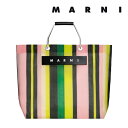 マルニ 通勤用・ビジネスバッグ レディース マルニ フラワー カフェ MARNI FLOWER CAFE レディース カバン ストライプ トート バッグ 【返品交換不可】