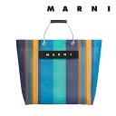 マルニ フラワー カフェ MARNI FLOWER CAFE レディース カバン ストライプ トート バッグ 【返品交換不可】