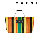 マルニ バッグ レディース マルニ フラワー カフェ MARNI FLOWER CAFE レディース カバン ストライプ トート バッグ ミニ 【返品交換不可】