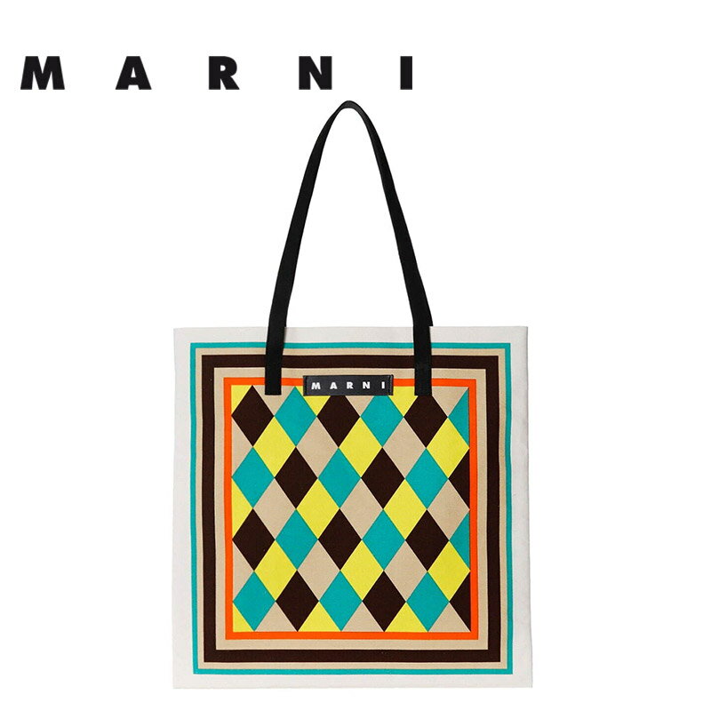 マルニ フラワー カフェ MARNI FLOWER CAFE レディース カバン コットンキャンバス製 バンダナ トート バッグ 【返品交換不可】のサムネイル
