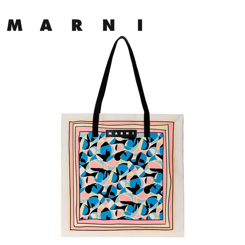 マルニ フラワー カフェ MARNI FLOWER CAFE レディース カバン コットンキャンバス製 バンダナ トート バッグ 【返品交換不可】のサムネイル