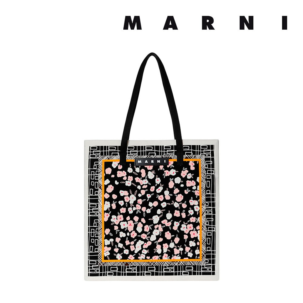 マルニ フラワー カフェ MARNI FLOWER CAFE レディース カバン コットンキャンバス製 バンダナ トート バッグ 【返品交換不可】のサムネイル