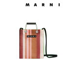 マルニ A4対応バッグ レディース マルニ フラワー カフェ MARNI FLOWER CAFE レディース カバン ストライプミニショルダーバッグ 【返品交換不可】