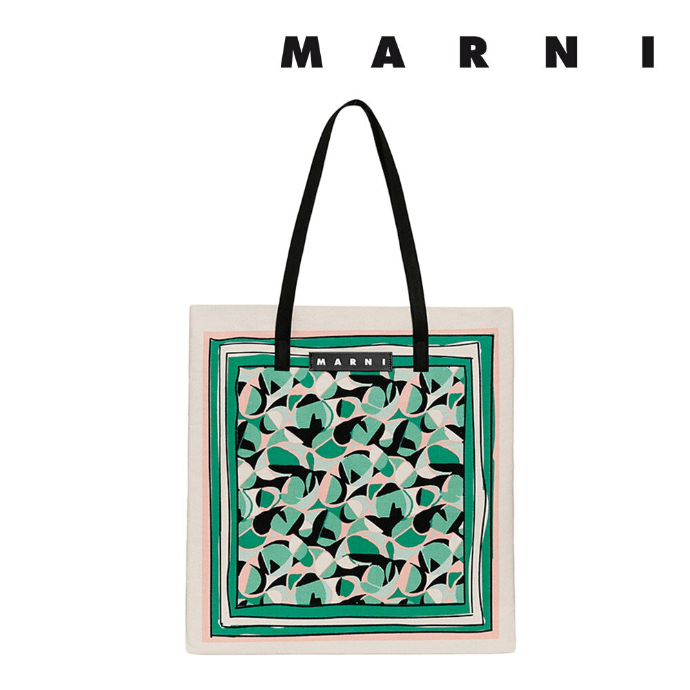 マルニ フラワー カフェ MARNI FLOWER CAFE レディース カバン コットンキャンバス製 バンダナ トート バッグ 【返品交換不可】のサムネイル