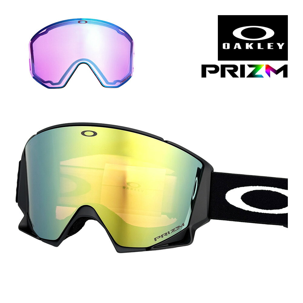 オークリー ゴーグル フロースケープ M oo7147a-04 アジアンフィット OAKLEY FLOW SCAPE M GOGGLES プリズム 眼鏡対応 スキー スノボ スノーボード 純正ゴーグルケース付き