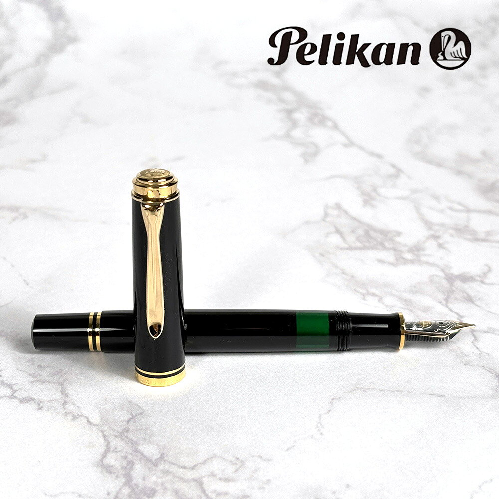 ブランド PELIKANペリカン カテゴリー 万年筆 吸入式 型番 985499 モデル SOUVERAN M400スーベレーン M400 カラー ブラック ペン先サイズ M 中字 インクカラー - 長さ/最大胴軸径/重さ 長さ：約127mm最大胴軸径：約12mmφ（クリップを除く）重さ：約15g 付属品 メーカー化粧箱 備考 新仕様：ストライプ部分がブラックになります。 関連ワード 母の日 父の日 敬老の日 誕生日 成人の日 バレンタイン ホワイトデー 記念日 正月 先生 上司 結婚内祝い入学祝い 合格祝い 卒業祝い 就職祝い 昇進祝い 開店祝い 還暦祝い 転勤 退職 退社 送別会