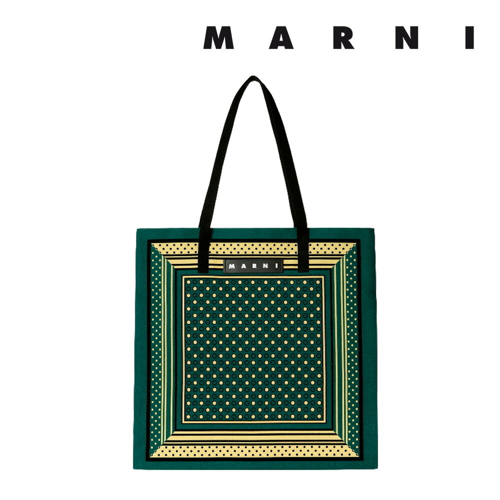 Rakuten - マルニ フラワー カフェ MARNI FLOWER CAFE レディース カバン コットンキャンバス製 バンダナ トート バッグ 【返品交換不可】