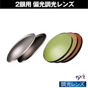 NXT 2眼用 度付レンズ 偏光調光レンズ 紫外線を約100％カット 単焦点 ICRX アイシージャパン