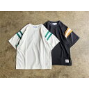 《SERVICE PRICE 30割》【AMERICANA】アメリカーナ Lyocell Cotton Switching Rib Football S/S Tee style No. BRF-647/3