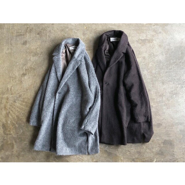 楽天AUTHENTIC Life Store《Year End Special Price》【BASISBROEK】バージスブルック 『RECHT』 Alpaca Shaggy Kint Coat style No.B-300