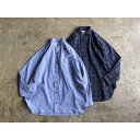 《SERVICE PRICE 50割》【BASISBROEK】バージスブルック RONSE Cotton Cord Lane Band Oversized Collar Shirt style No.BJ-1