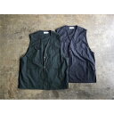 【Manual Alphabet】マニュアルアルファベット Overdyed Typewriter Fatigue Vest style No.MA-J-337