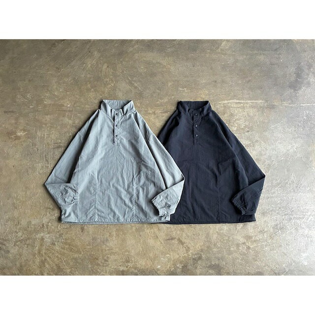 【Manual Alphabet】 マニュアルアルファベット Nylon Taffeta Light Shell Snap Tee 26SS style No.MA-J-404