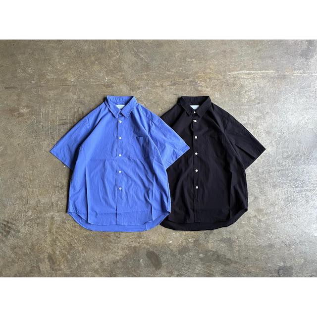 マニュアルアルファベット Washer Broad Loose Fit Regular Collar S/S Shirts style No.MA-S-832