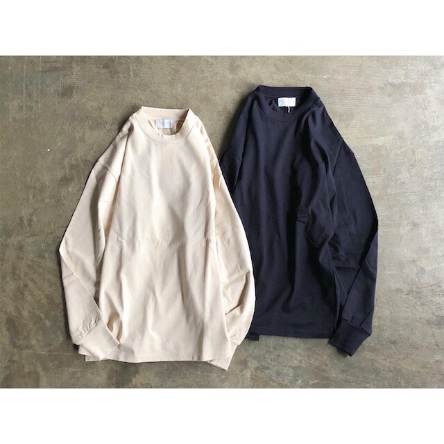 楽天AUTHENTIC Life Store【FLISTFIA】フリストフィア Suvin×Giza Cotton Wide Long Sleeve T-Shirts style TW01016