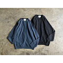 《MORE SERVICE PRICE 30割》【STILL BY HAND】スティル バイ ハンド Alpaca Wool Saddle Shoulder Crew Neck Sweater style No.KN01234