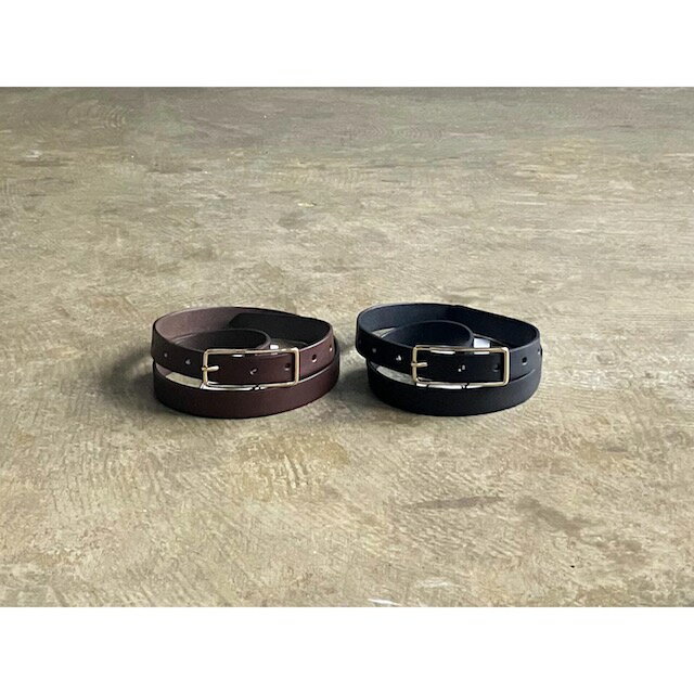 【Shinzone】 シンゾーン 『SLENDER LEATHER BELT』20mm Plain Belt style No. 15AMSIT55