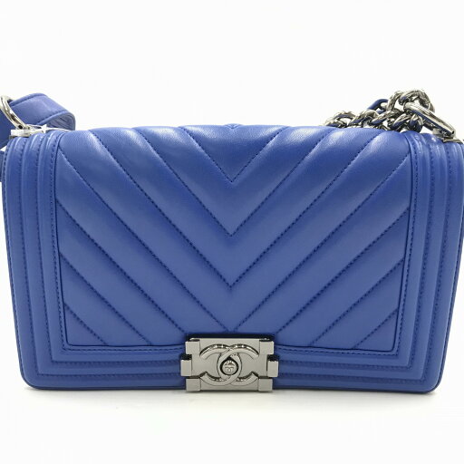 シャネル Chanel ボーイシャネル ココマーク チェーンショルダーバッグ レザー Vステッチ【中古】 シャネル Chanel ボーイシャネル ココマーク チェーンショルダーバッグ レザー Vステッチ【中古】