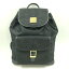 エムシーエム MCM ブラック ナイロン 巾着 バックパック【中古】