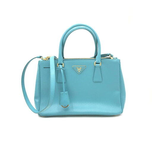 プラダ Prada 三角ロゴ ガレリア 2way ハンドバッグ サフィアーノレザー 【中古】 プラダ Prada 三角ロゴ ガレリア 2way ハンドバッグ サフィアーノレザー 【中古】