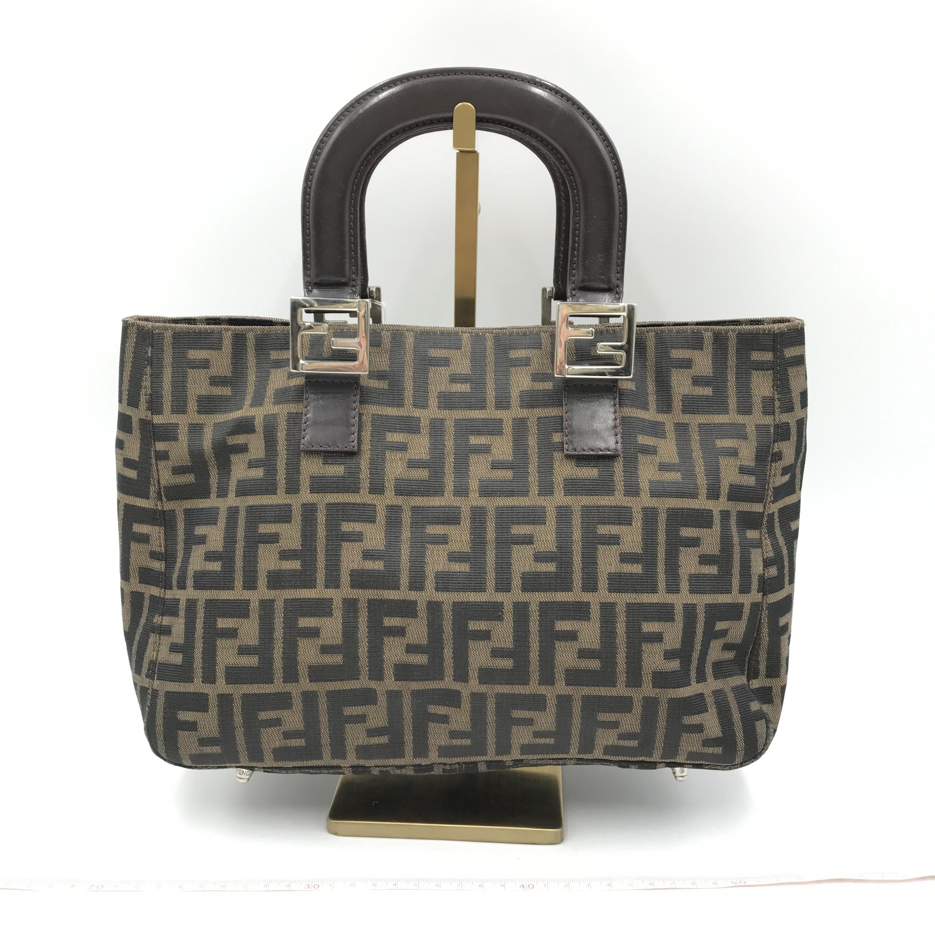 フェンディ Fendi ズッカーノ キャンバス ハンドバッグ