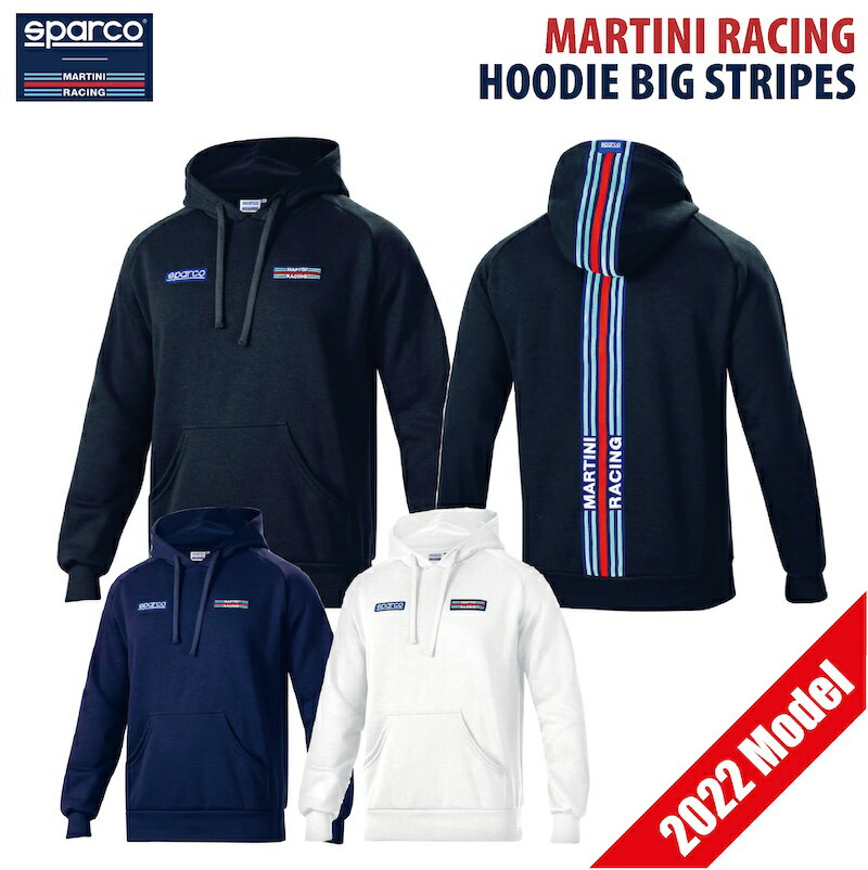 ޥƥ˥졼 աǥ ӥå ȥ饤 2022ǯǥ륹ѥ륳 SPARCO MARTINI RACING HOODIE BIG STRIPES ѡ ȥåץ