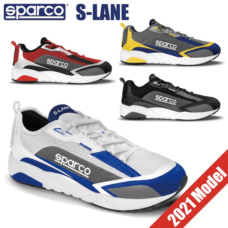 sparco スパルコ シューズ スニーカー S-LANE メカニック 防臭 通気性 メンズシューズ スニーカー スポーツシューズ メカニックシューズ オシャレスニーカー ローカット 厚底 メンズ おしゃれ 機能性 チームウェア ブルー ブラック レッド イエロー 【店頭受取対応商品】