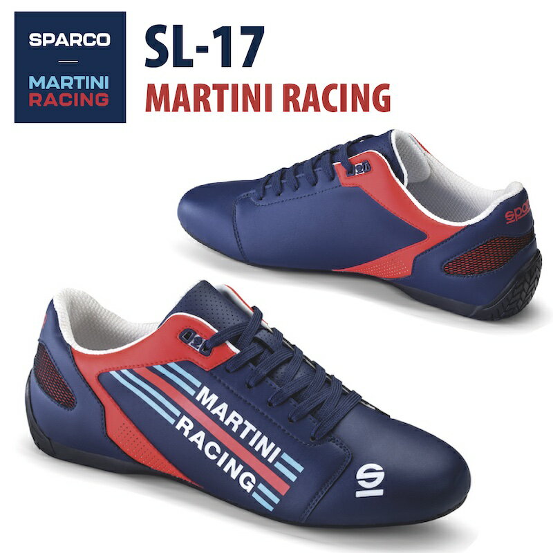 Sparco ѥ륳 ɥ饤ӥ󥰥塼 MARTINI RACING SL-17 ޥƥ 졼 ޥƥ ɥ饤ӥ 塼 졼󥰥塼 졼󥰥 ɥ饤֥塼 4   ǥ   졼 졼 ŹƬбʡ