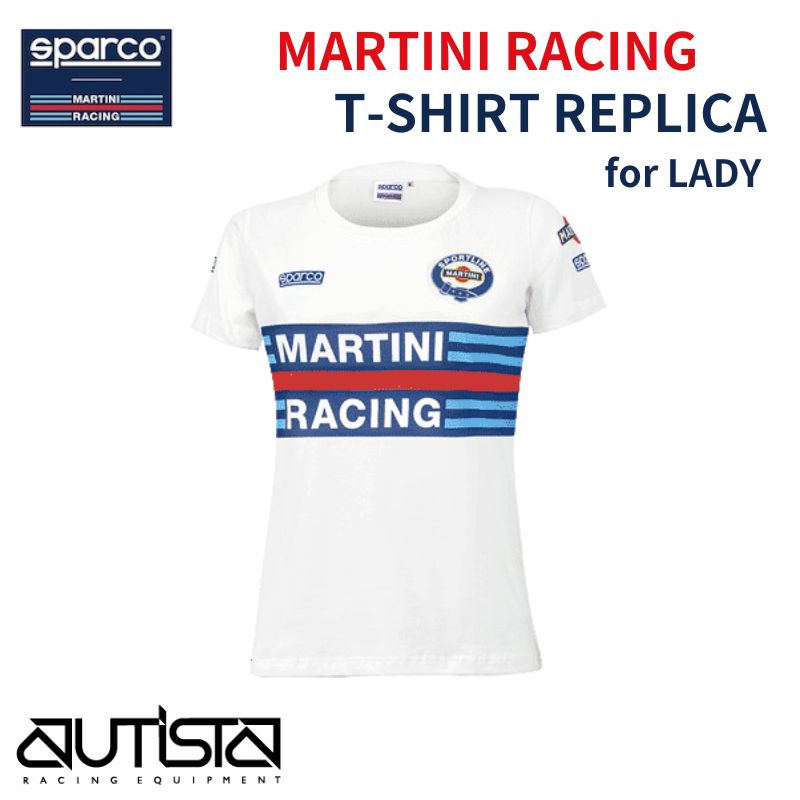 Sparco MARTINI RACING T-SHIRT REPLICA スパルコ マルティニ レーシング Tシャツ レプリカ レディース..