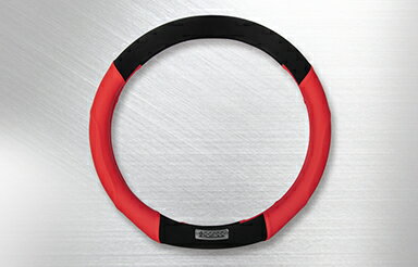 スパルコ コルサ ステアリングカバー レザー＆スエード フラットボトム SPS103 Sサイズ SPS103RDS_D SPARCO CORSA【店頭受取対応商品】