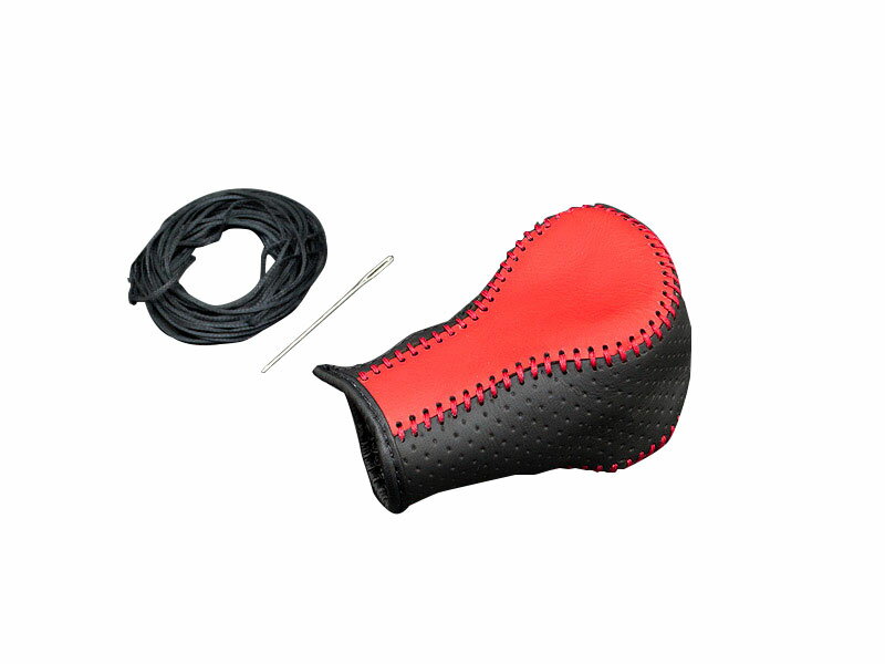 G'BASE デザインシフトノブカバー ディンプル ブラック×レッド アルトワークス HA36S 5AGS車専用