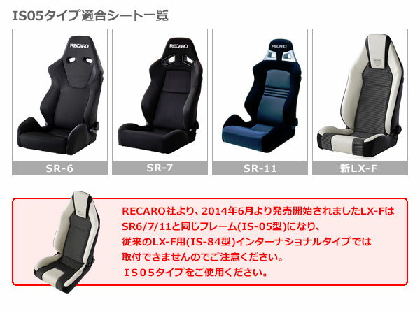 JADE ジェイド レカロ SR7・SR11・新型LX-F用 シートレール 右席用 ファミリア / レーザー / エチュード BD1051 80/06〜84/12 MA001R-IS