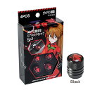 協永産業 エヴァンゲリオンライセンスグッズ NERV 自動車用エアバルブキャップ Ver.2 ブラック
