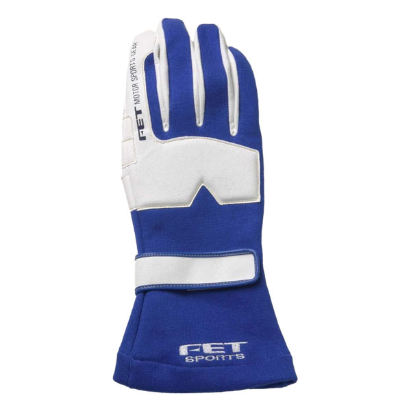 其它 - FET 3Dレーシンググラブ ブルー/ホワイト Lサイズ 71172018 レーシンググローブ