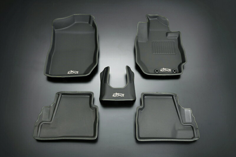 Genb 玄武 アクティブ3Dフロアマット Yellow Stitch ジムニーシエラ JB74W ※4AT専用 北海道・沖縄・離島は要確認