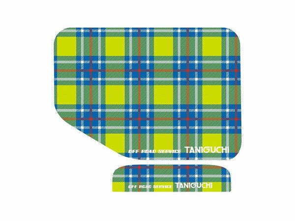 ORSタニグチ フューエルリッド&バックドアハンドルステッカー イエローチェック柄 ジムニー / ジムニー..