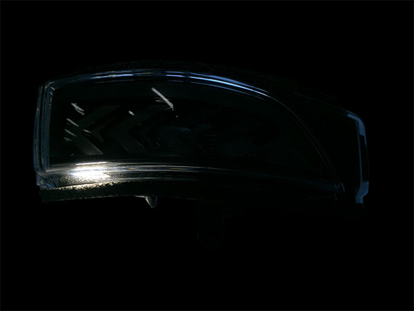 スバル車 流れるウィンカー LEDドアミラーウィンカー 左右セット シャイニーブラック スバル インプレッサXVハイブリッド GPE 純正ドアミラー装着車