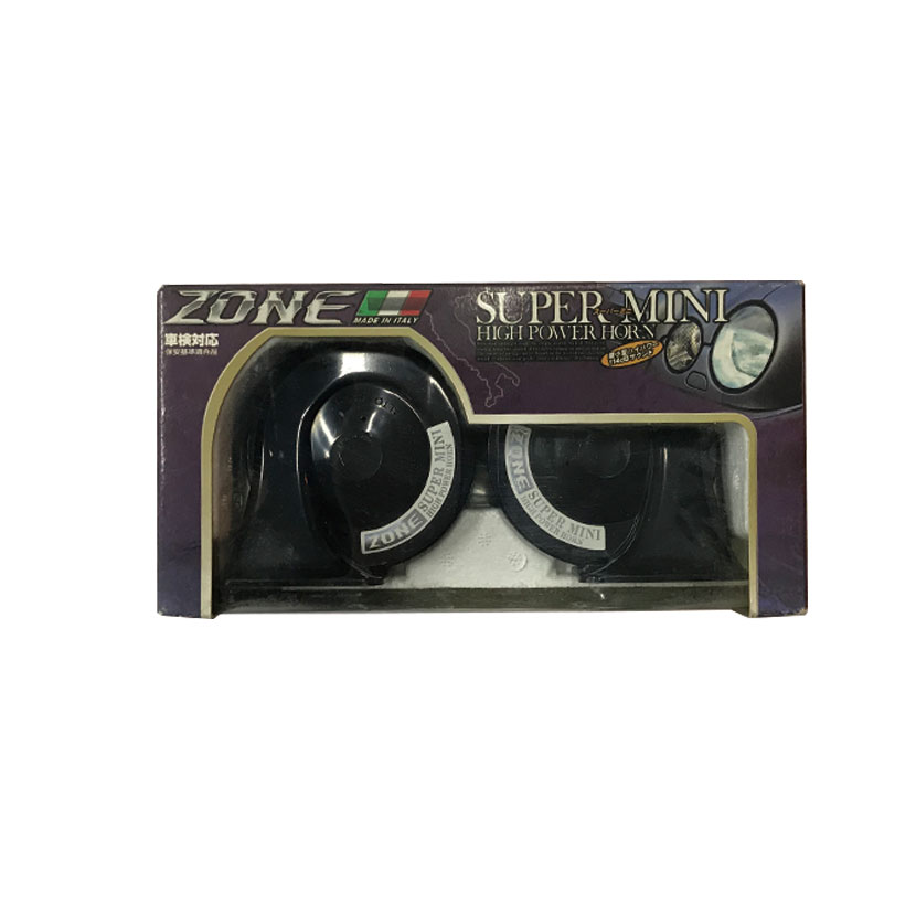 ZONE SUPER MINI ハイパワーホーン ブラック 車検対応