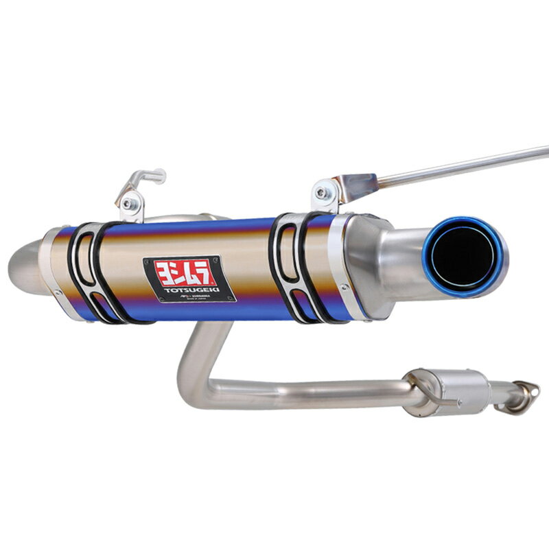 APIO アピオ ヨシムラマフラー トツゲキR-77J チタンサイクロン（JB74用） ジムニーシエラ JB74W 純正バンパー用チタンブルー