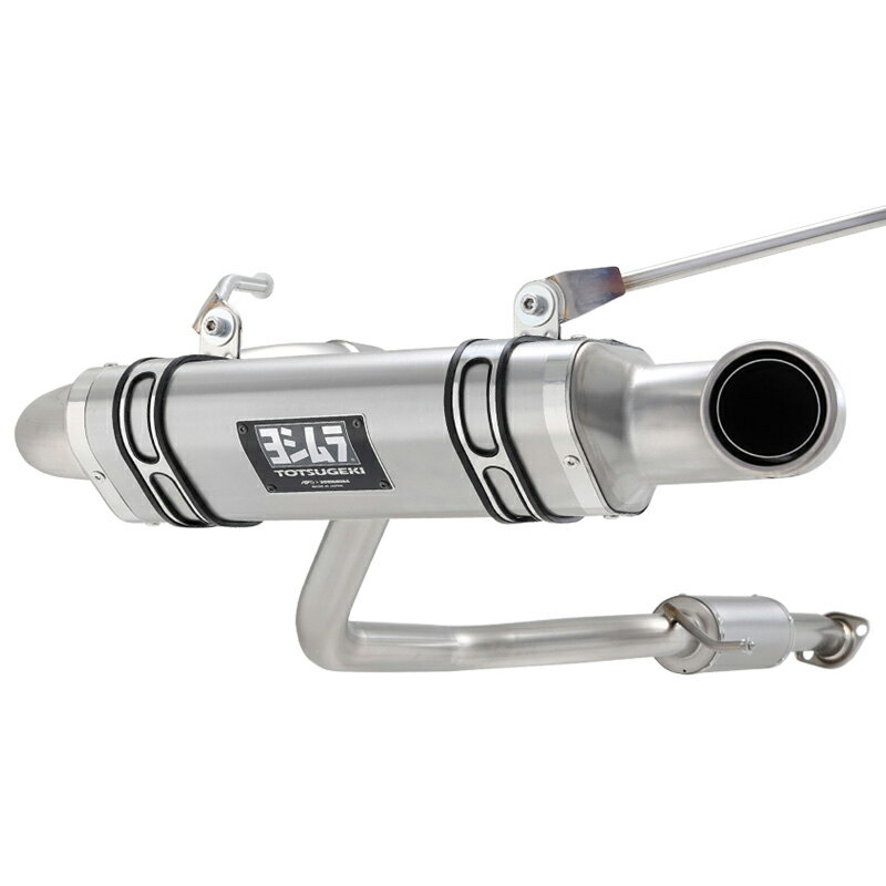 APIO アピオ ヨシムラマフラー トツゲキR-77J チタンサイクロン（JB74用） ジムニーシエラ JB74W 純正バンパー用チタングレー