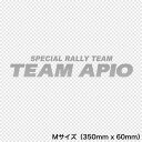 APIO アピオ TEAM APIO カッティングステッカー（Mサイズ） シルバー