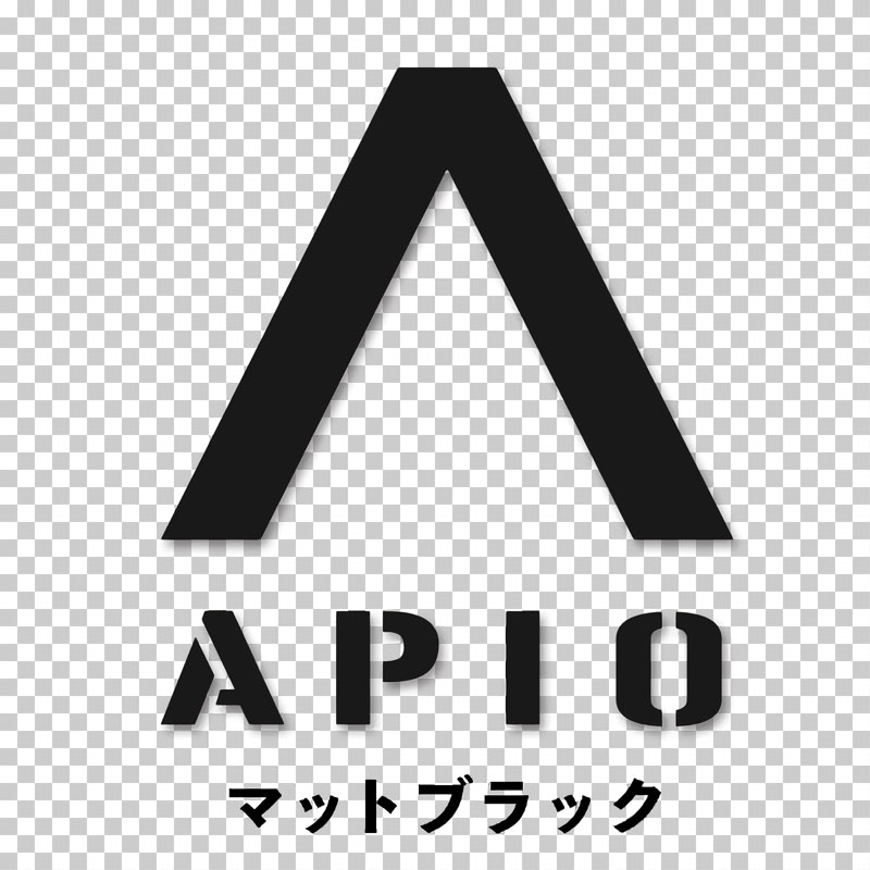 APIO アピオ Aマーク カッティングステッカー マットブラック 1枚 ジムニー汎用