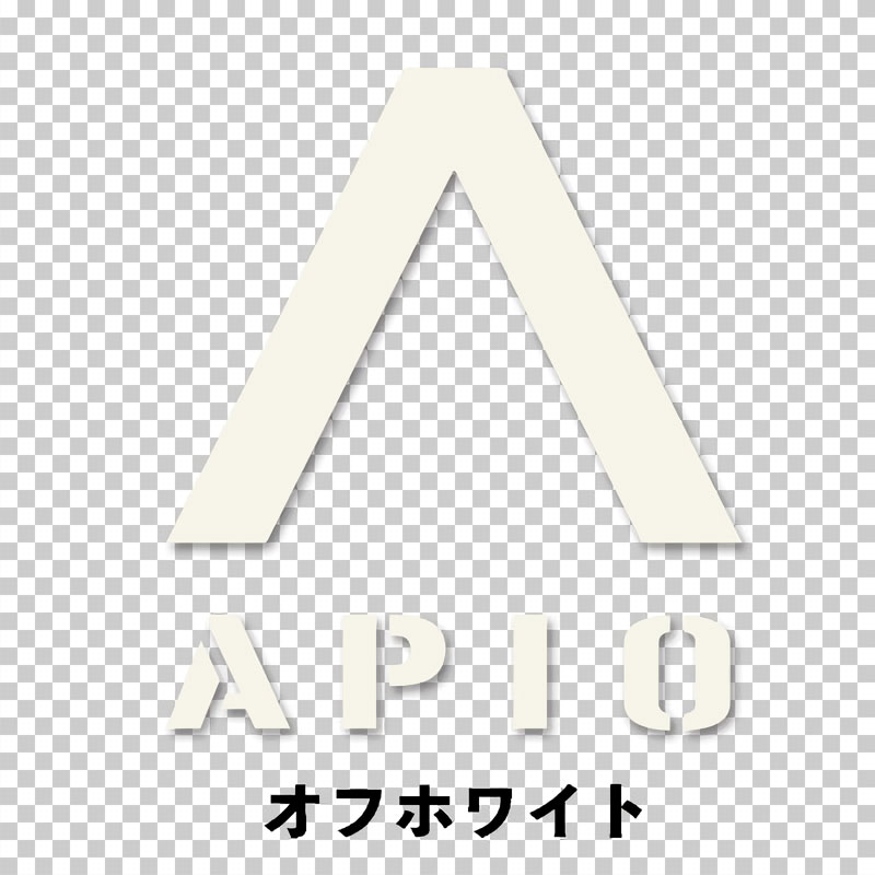 APIO アピオ Aマーク カッティングステッカー オフホワイト 1枚 ジムニー汎用