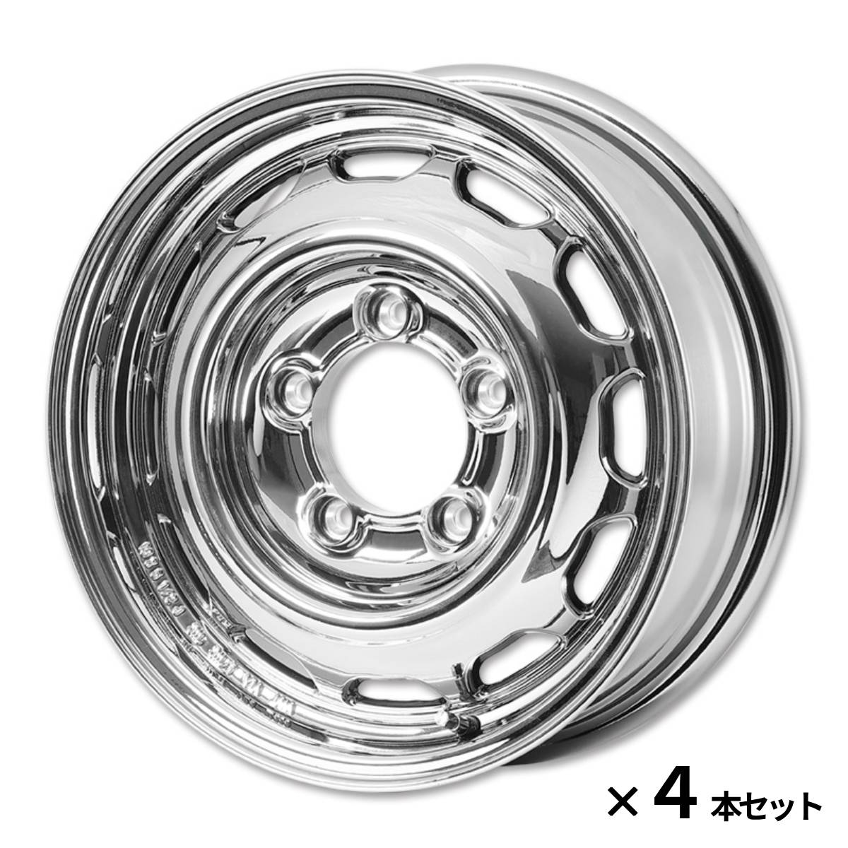 APIO アピオ アルミホイール WILDBOAR Ventura 16インチ 5.5J 5H PCD139.7 +20 4本セット ブライトクローム ジムニー