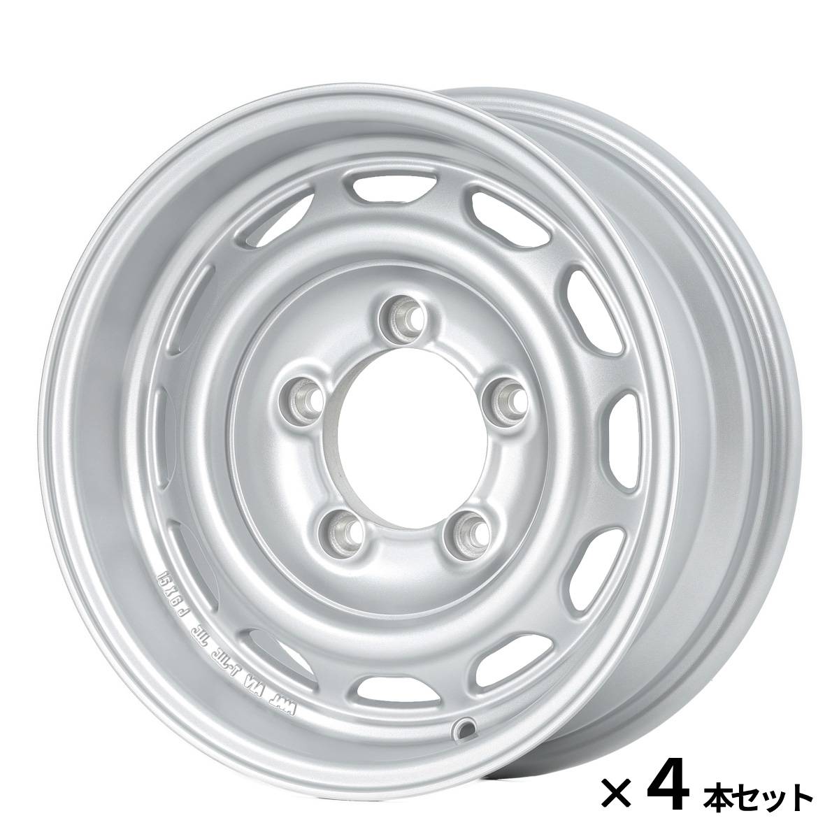APIO アピオ アルミホイール WILDBOAR Ventura 15インチ INSET-5 6Jx15(-5) 139.7 5H 4本セット ブライトシルバー ジムニーシエラ