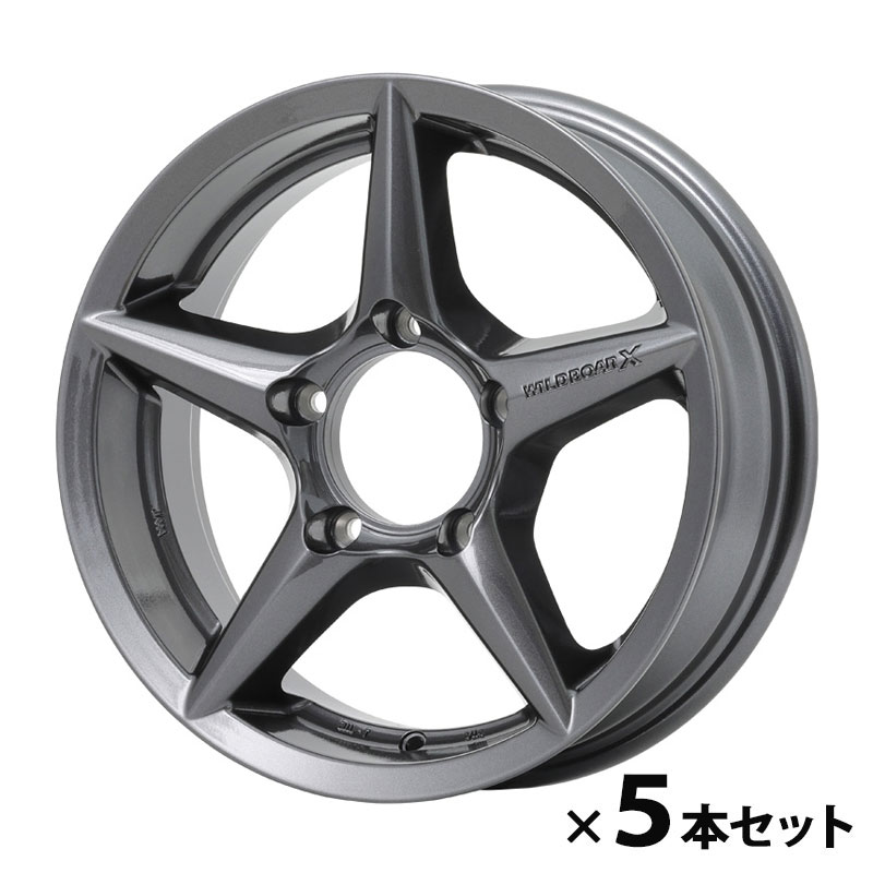 APIO アピオ アルミホイール WILDBOAR X2 16インチ 5.5J 5H PCD139.7 +20 5本セット ブラック ジムニー