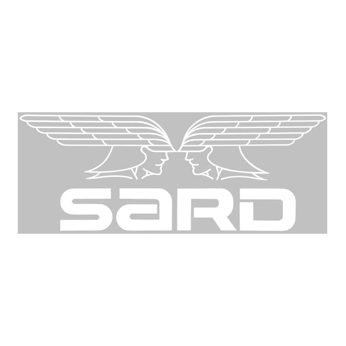 【訳アリ】SARD サード WINGステッカー(L) ホワイト 250×95(mm)