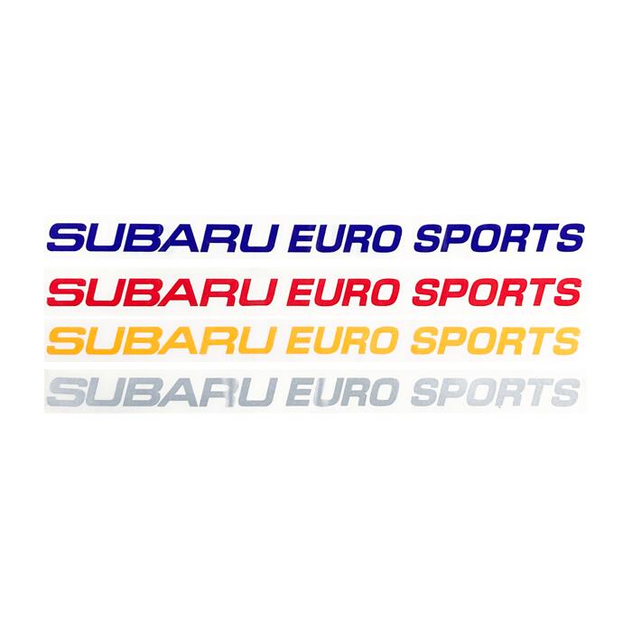 【訳アリ】SUBARU EURO SPORTS ステッカー 250×15(mm) レッド