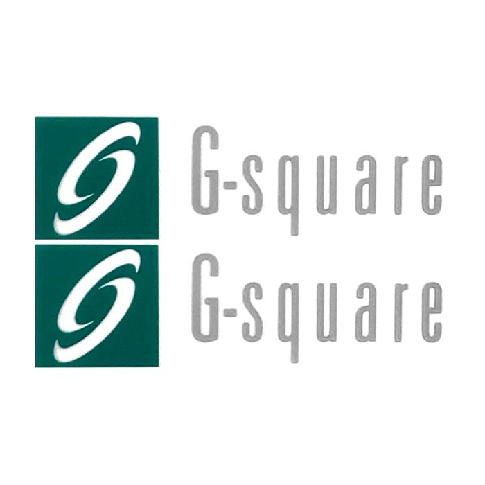 【訳アリ】G-square ロゴステッカー S 2枚入 47×15(mm)